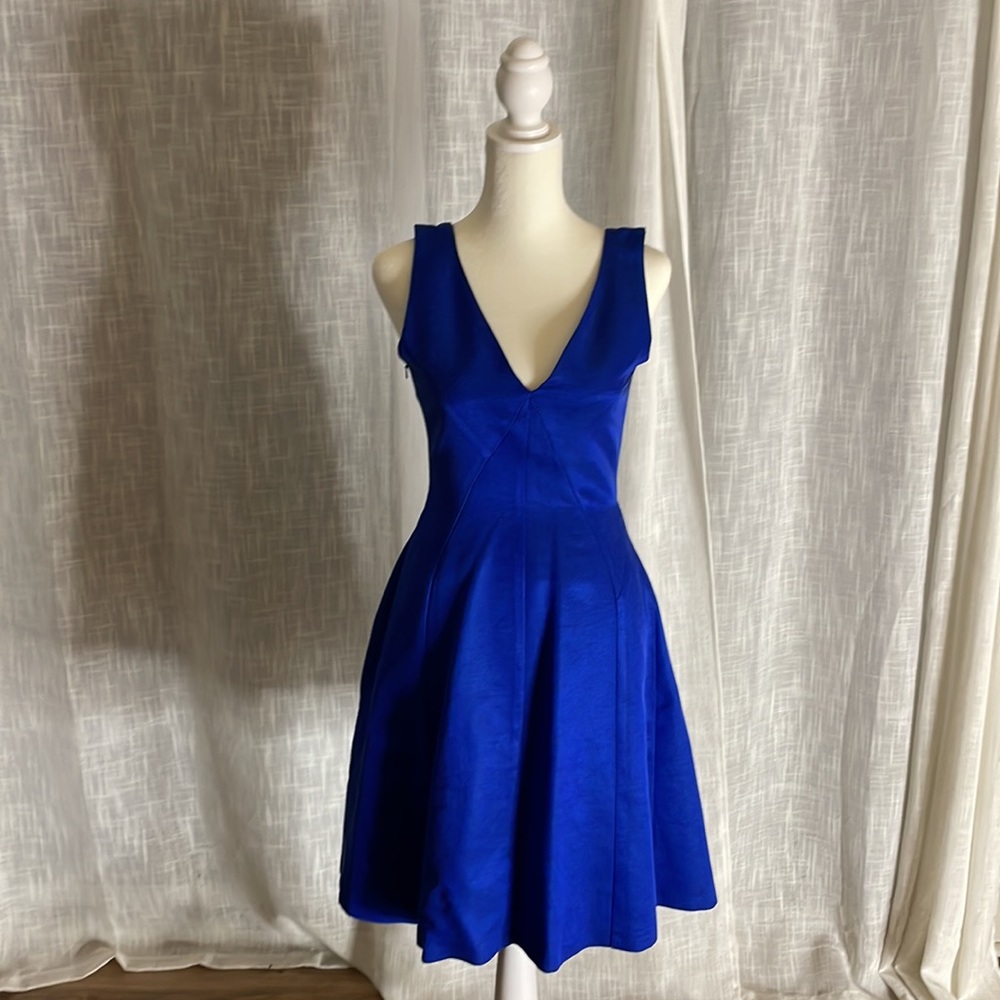 Reiss Alessia Sleeveless Cobalt Blue A-line Dress size 2
